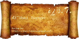 Ölbei Tuzson névjegykártya